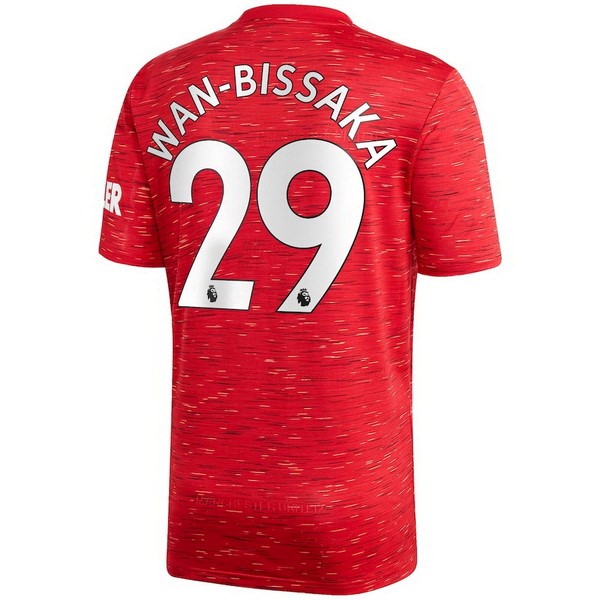 Camiseta Manchester United NO.29 Wan Bissaka Primera Equipación 2020-2021 Rojo